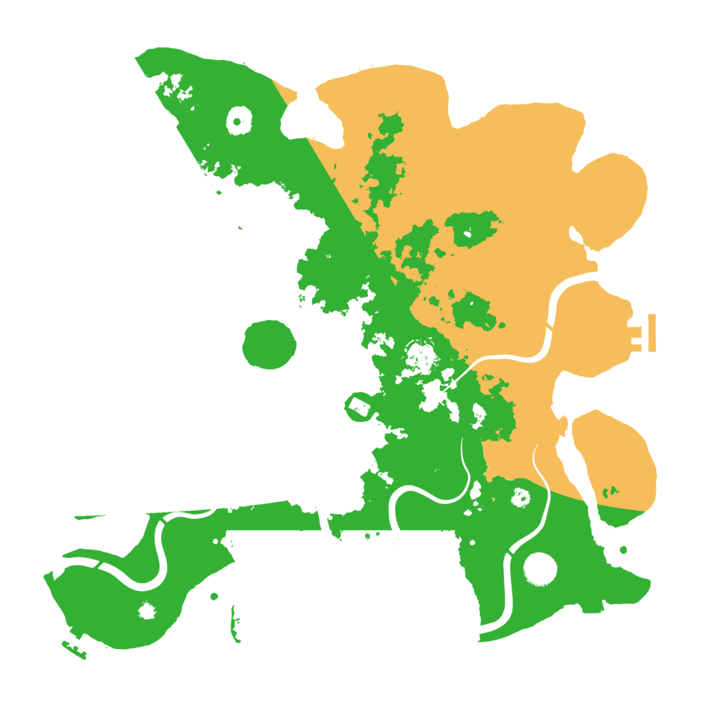 Biome Rust Map: Procedural Map, Size: 3800, Seed: 400965872