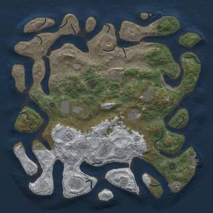 Thumbnail Rust Map: Procedural Map, Size: 4500, Seed: 1164496609, 20 Monuments