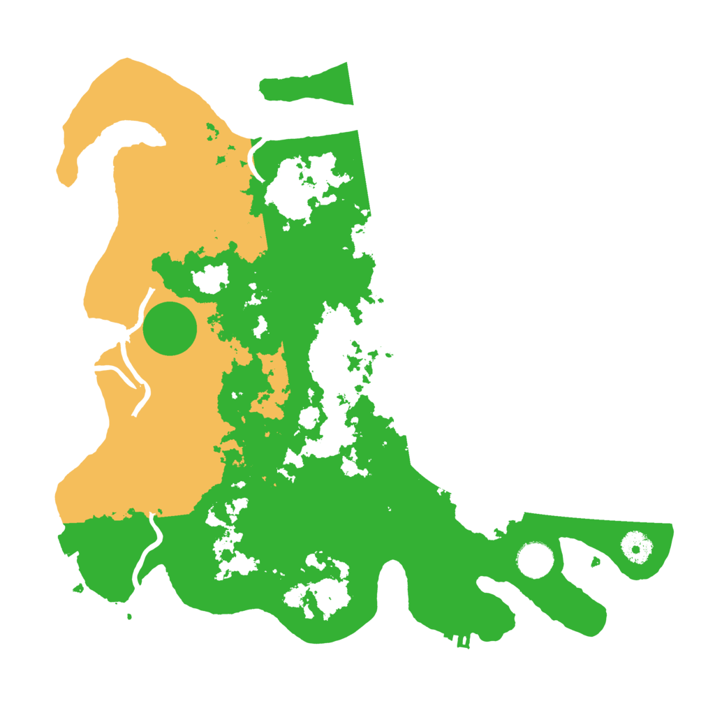 Biome Rust Map: Procedural Map, Size: 3500, Seed: 1868