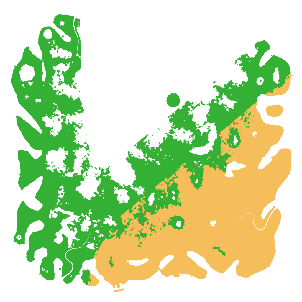 Biome Rust Map: Procedural Map, Size: 6000, Seed: 361063386