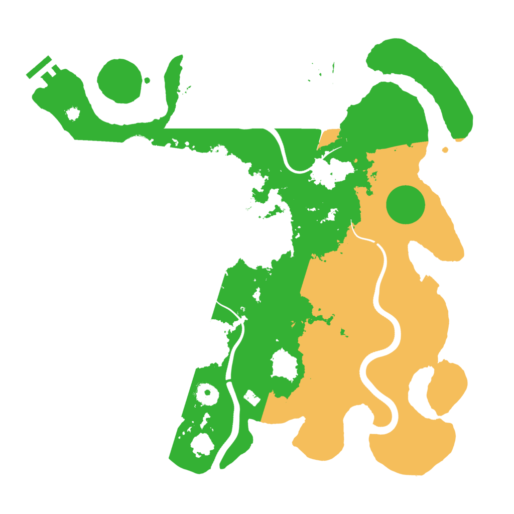 Biome Rust Map: Procedural Map, Size: 3500, Seed: 30103