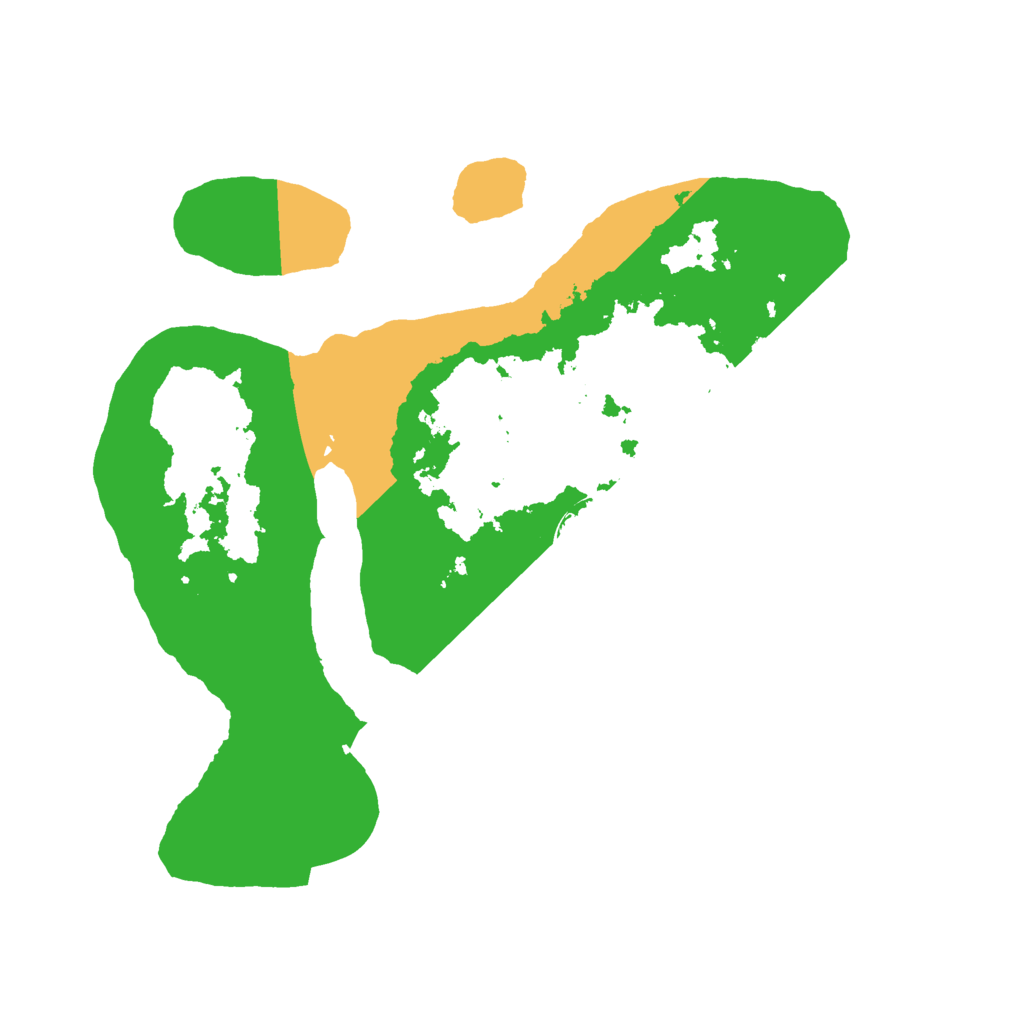 Biome Rust Map: Barren, Size: 2500, Seed: 1364954