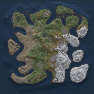 Thumbnail Rust Map: Procedural Map, Size: 3500, Seed: 1337420, 16 Monuments