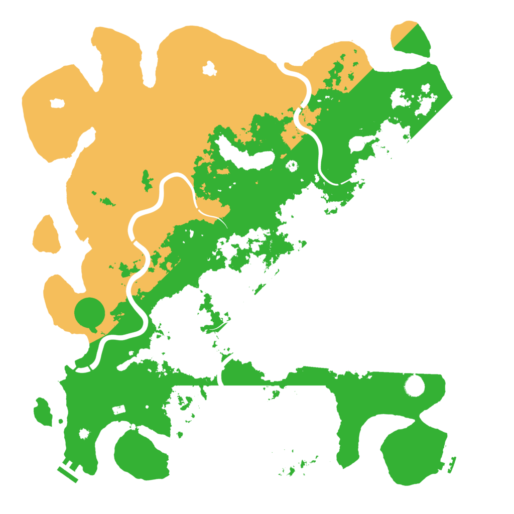 Biome Rust Map: Procedural Map, Size: 4500, Seed: 3623695