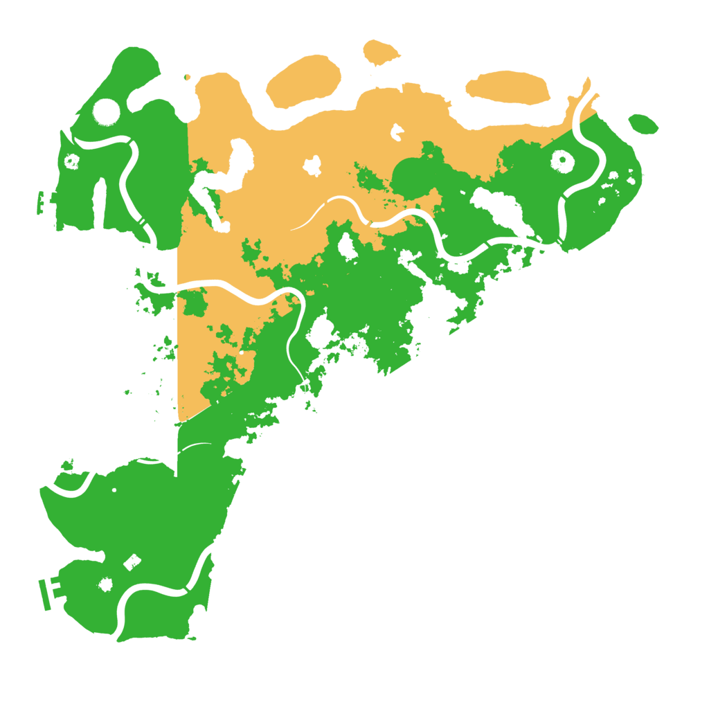 Biome Rust Map: Procedural Map, Size: 4600, Seed: 3481532