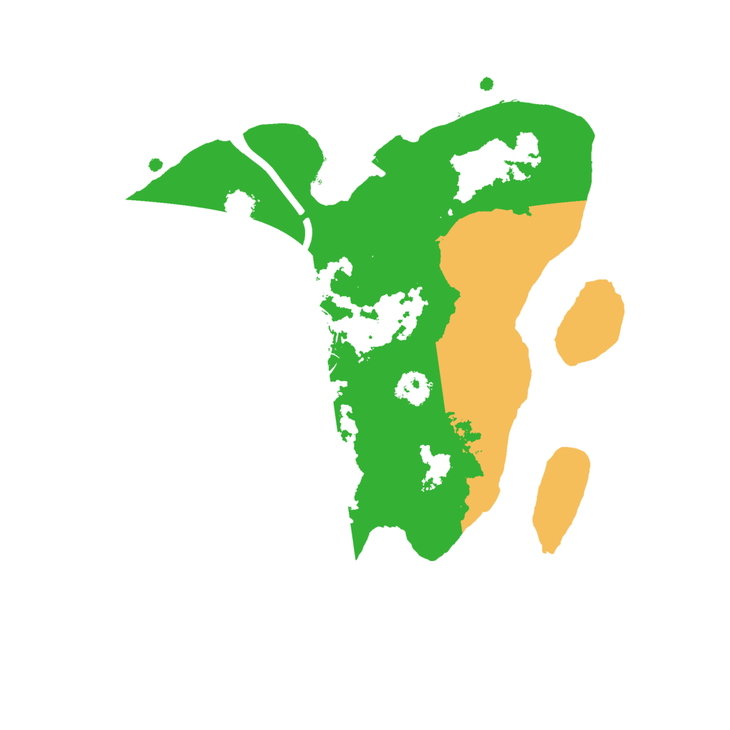 Biome Rust Map: Procedural Map, Size: 2200, Seed: 1000752186