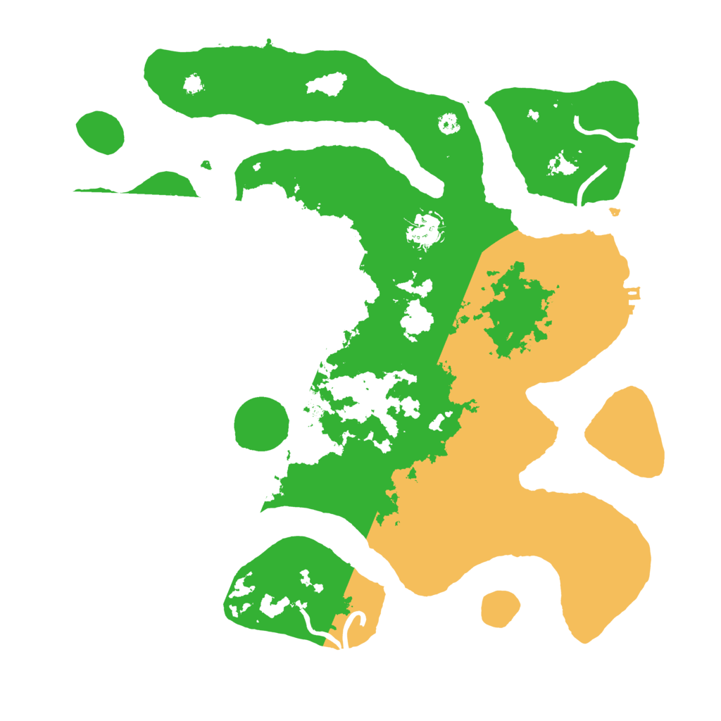 Biome Rust Map: Procedural Map, Size: 3500, Seed: 23875451