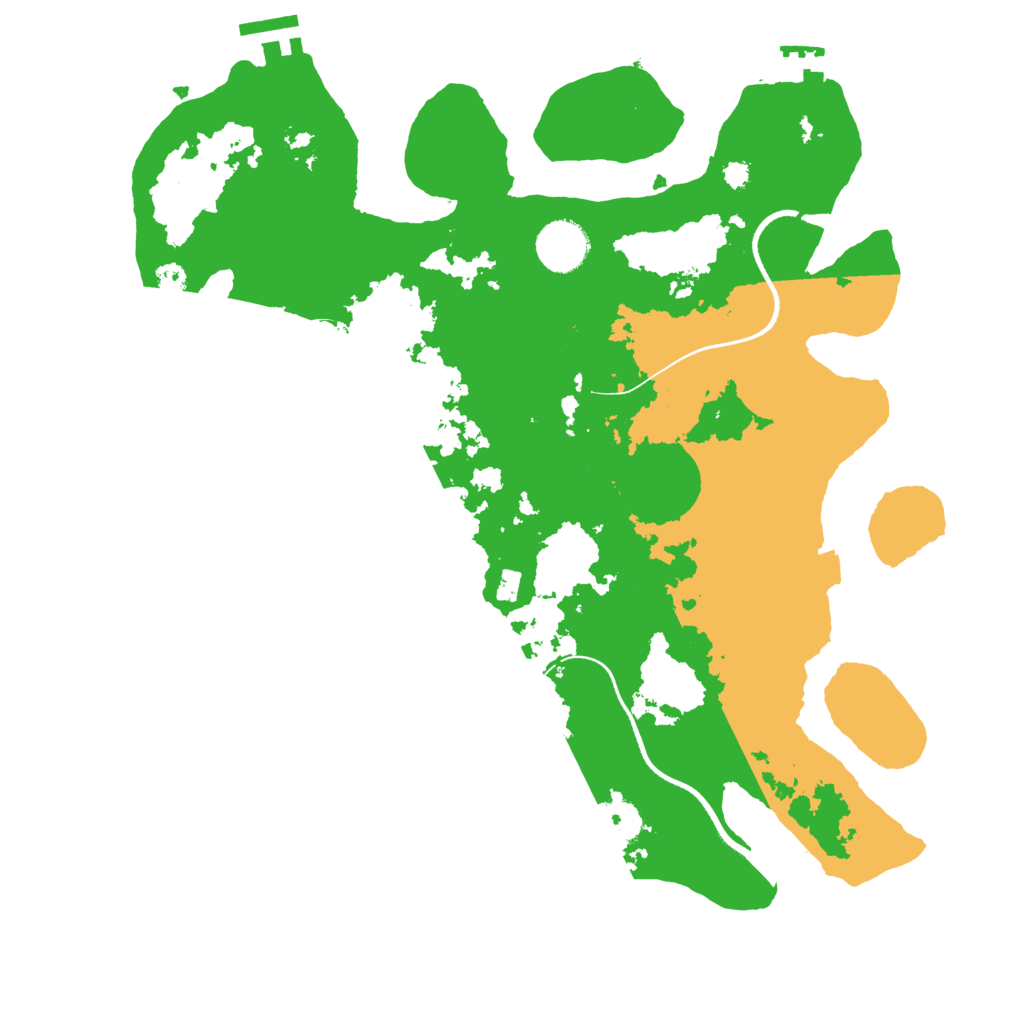 Biome Rust Map: Procedural Map, Size: 3500, Seed: 364