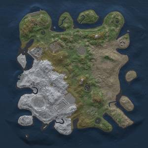 Thumbnail Rust Map: Procedural Map, Size: 3500, Seed: 364, 15 Monuments