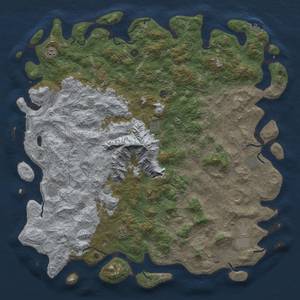 Rust Map: Procedural Map, Size: 6000, Seed: 11241987, 19 Monuments