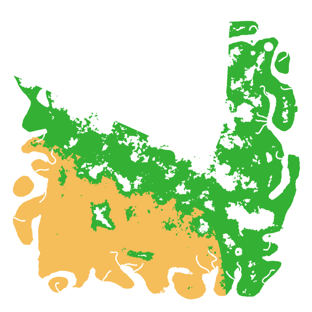 Biome Rust Map: Procedural Map, Size: 6000, Seed: 601416082