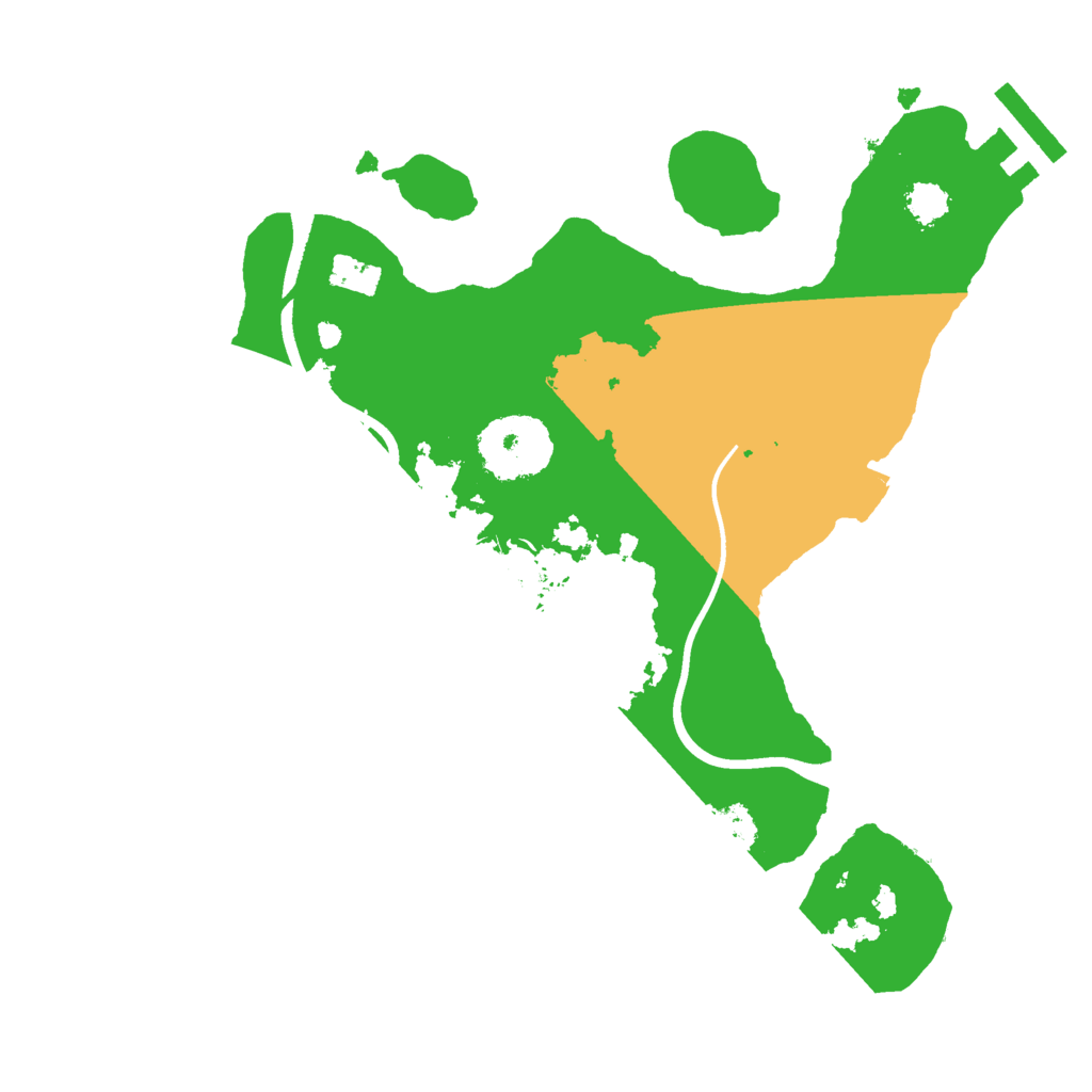 Biome Rust Map: Procedural Map, Size: 2400, Seed: 292426358