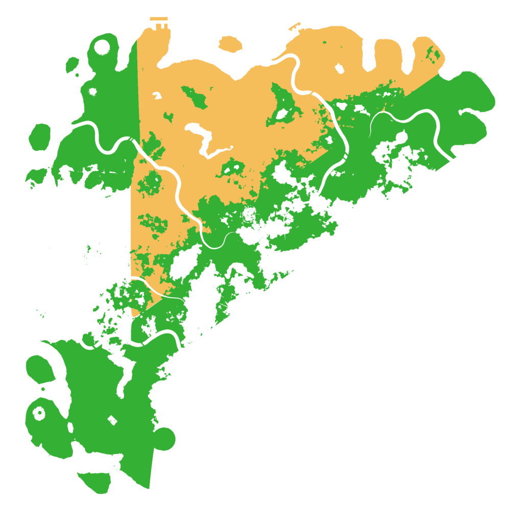 Biome Rust Map: Procedural Map, Size: 6000, Seed: 10460