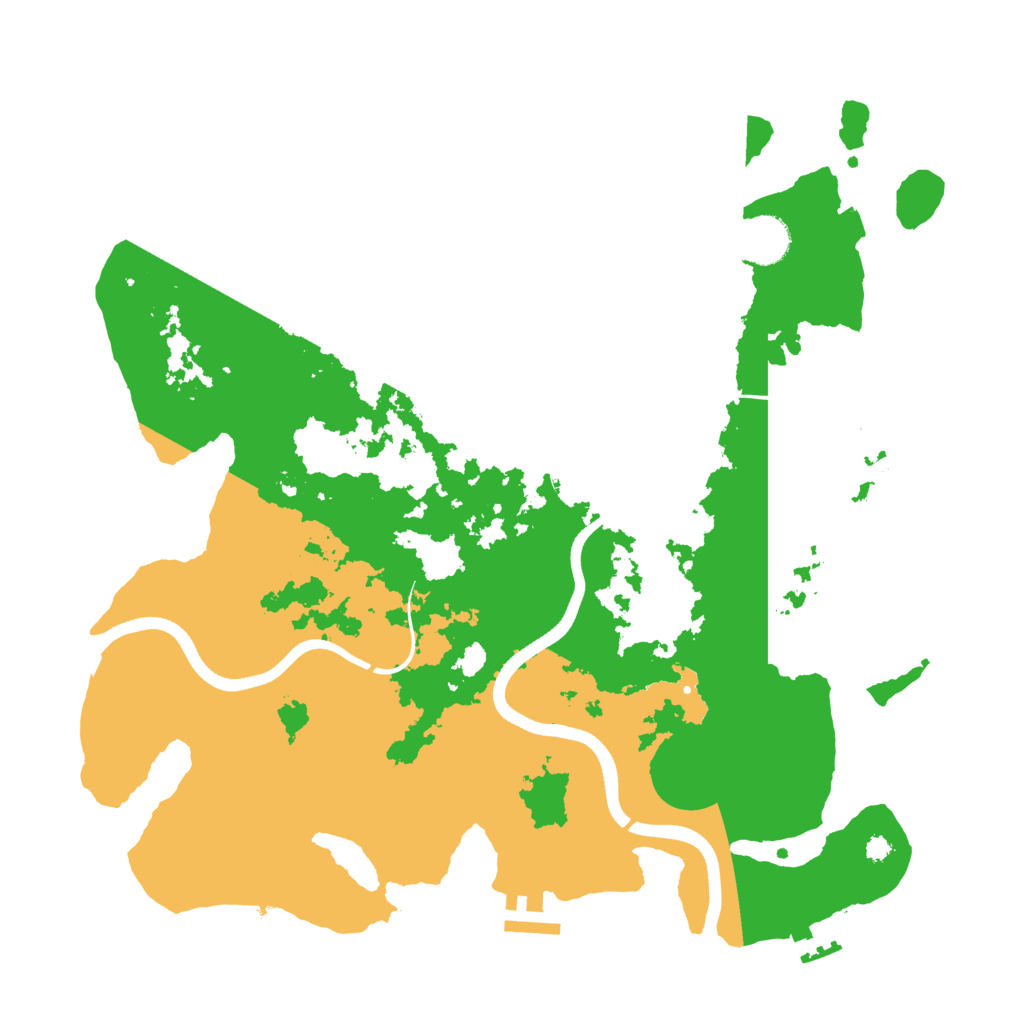 Biome Rust Map: Procedural Map, Size: 3700, Seed: 1481706