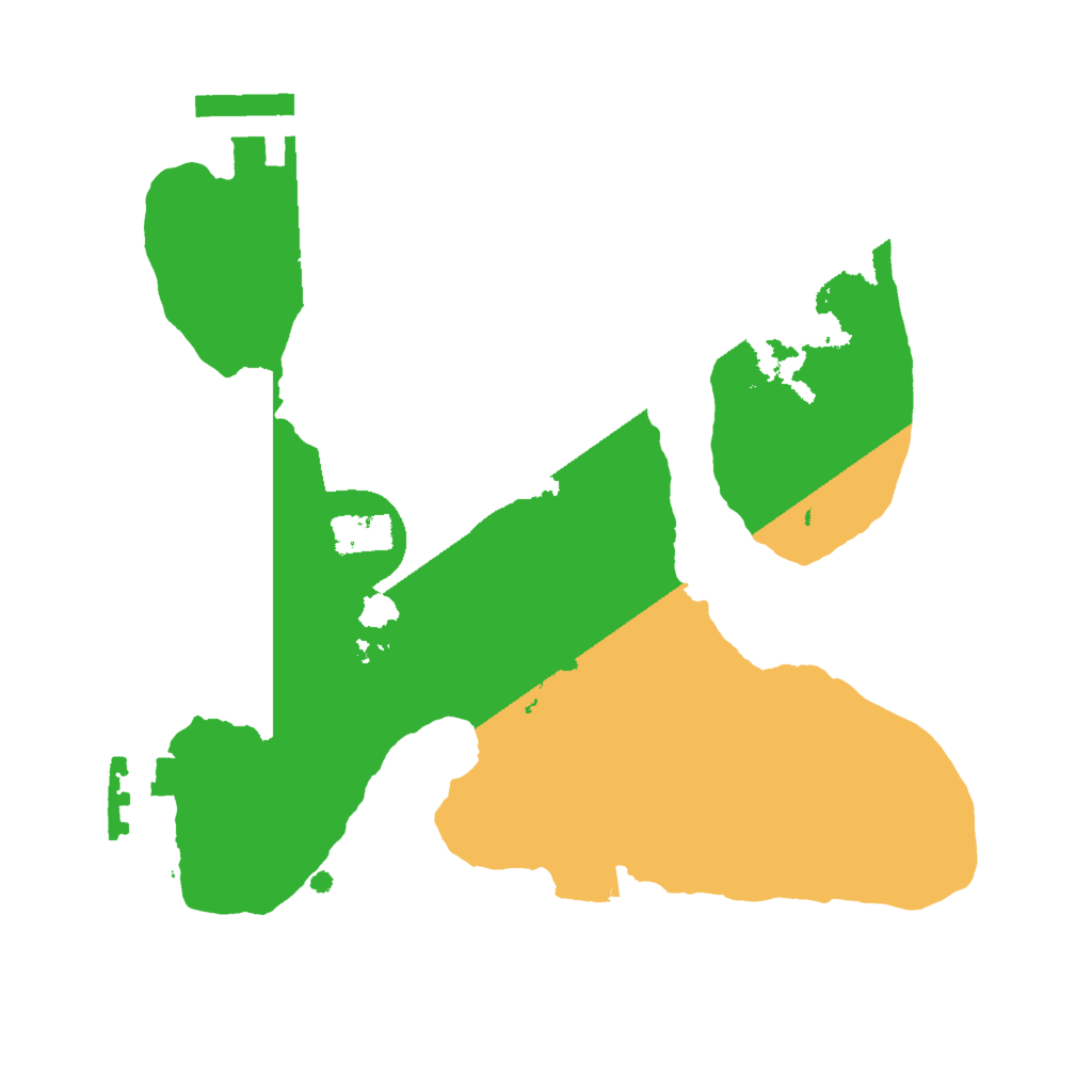 Biome Rust Map: Procedural Map, Size: 2000, Seed: 1654767252