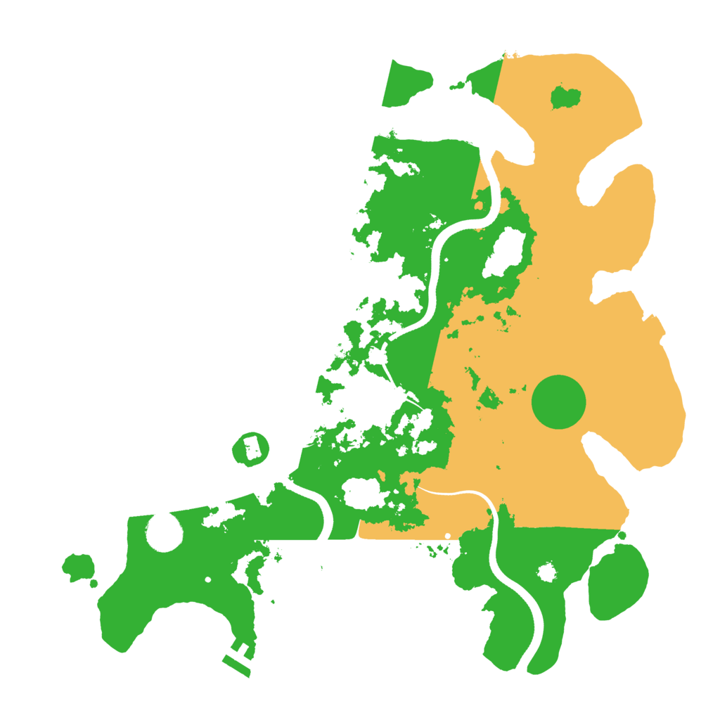 Biome Rust Map: Procedural Map, Size: 3500, Seed: 2144360337