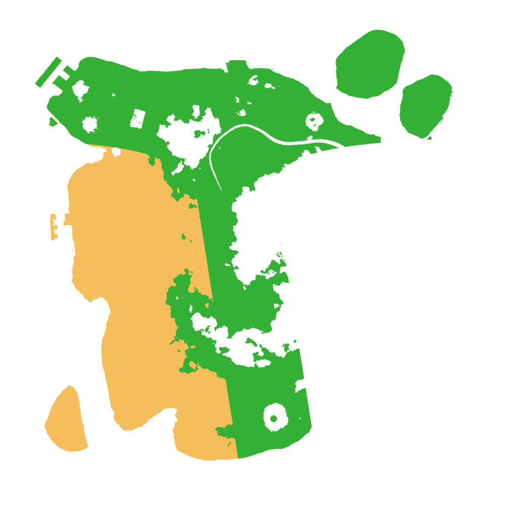 Biome Rust Map: Procedural Map, Size: 3000, Seed: 195933952