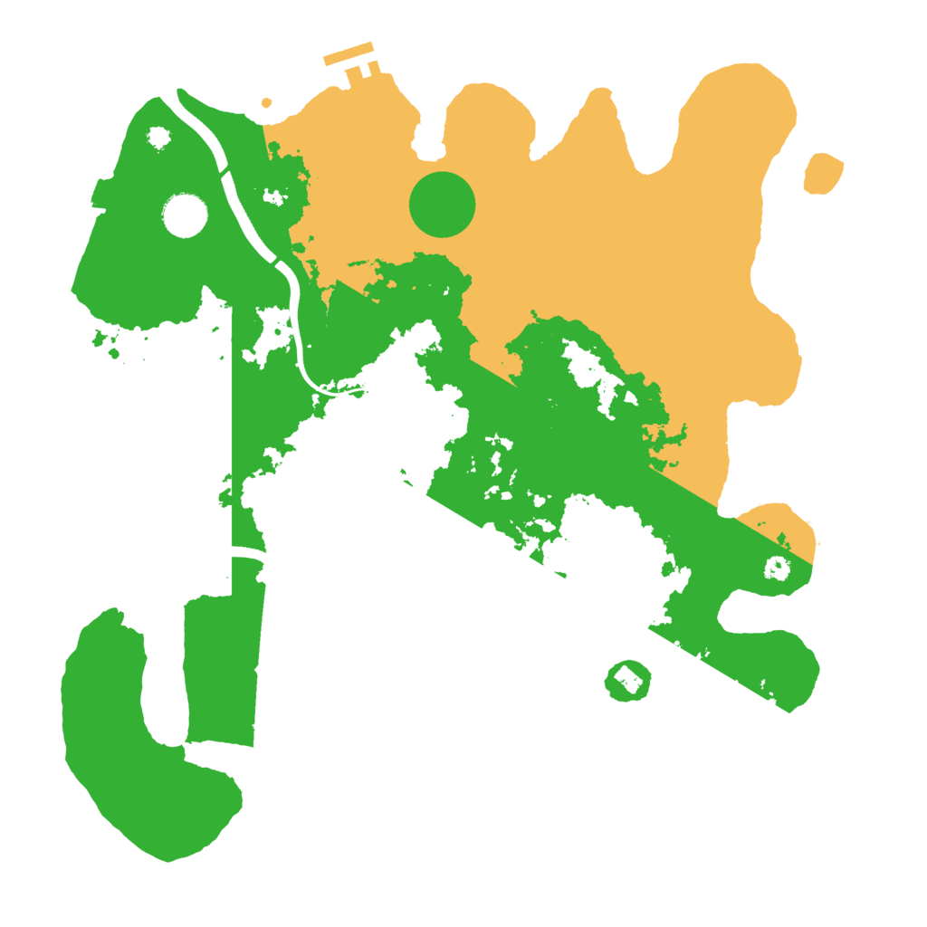 Biome Rust Map: Procedural Map, Size: 3700, Seed: 415649124