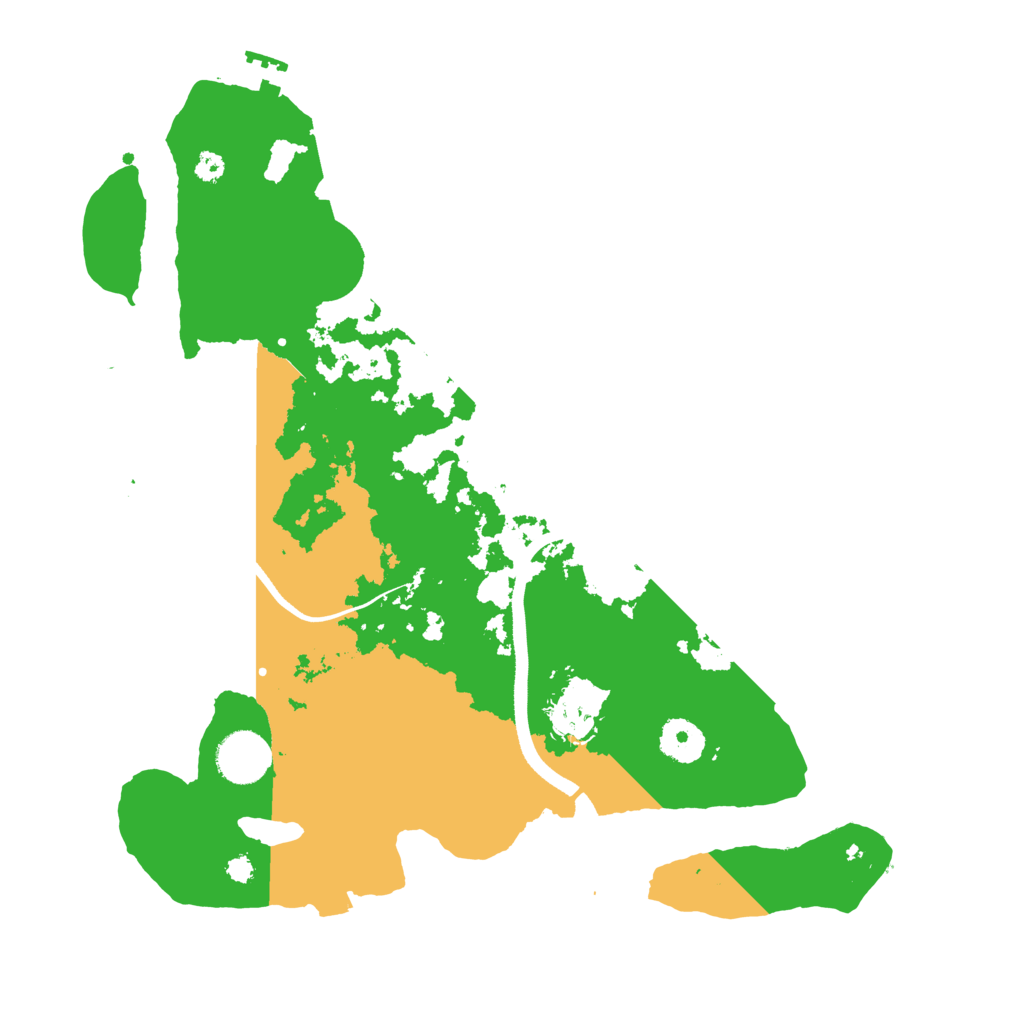Biome Rust Map: Procedural Map, Size: 3500, Seed: 5103