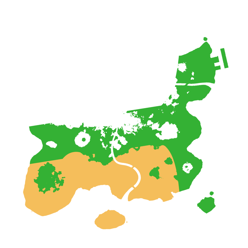 Biome Rust Map: Procedural Map, Size: 2500, Seed: 600700