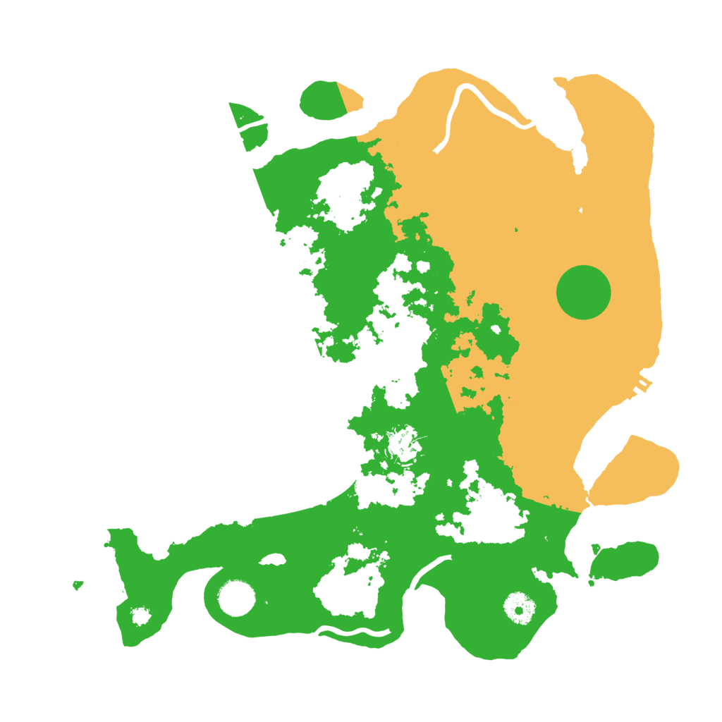 Biome Rust Map: Procedural Map, Size: 3500, Seed: 584