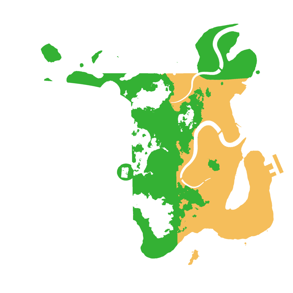 Biome Rust Map: Procedural Map, Size: 3000, Seed: 1664357410