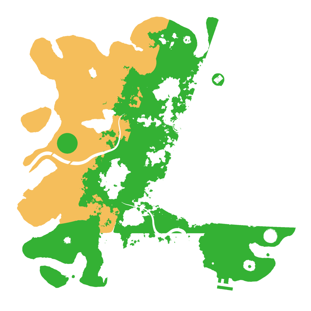 Biome Rust Map: Procedural Map, Size: 4000, Seed: 54788921