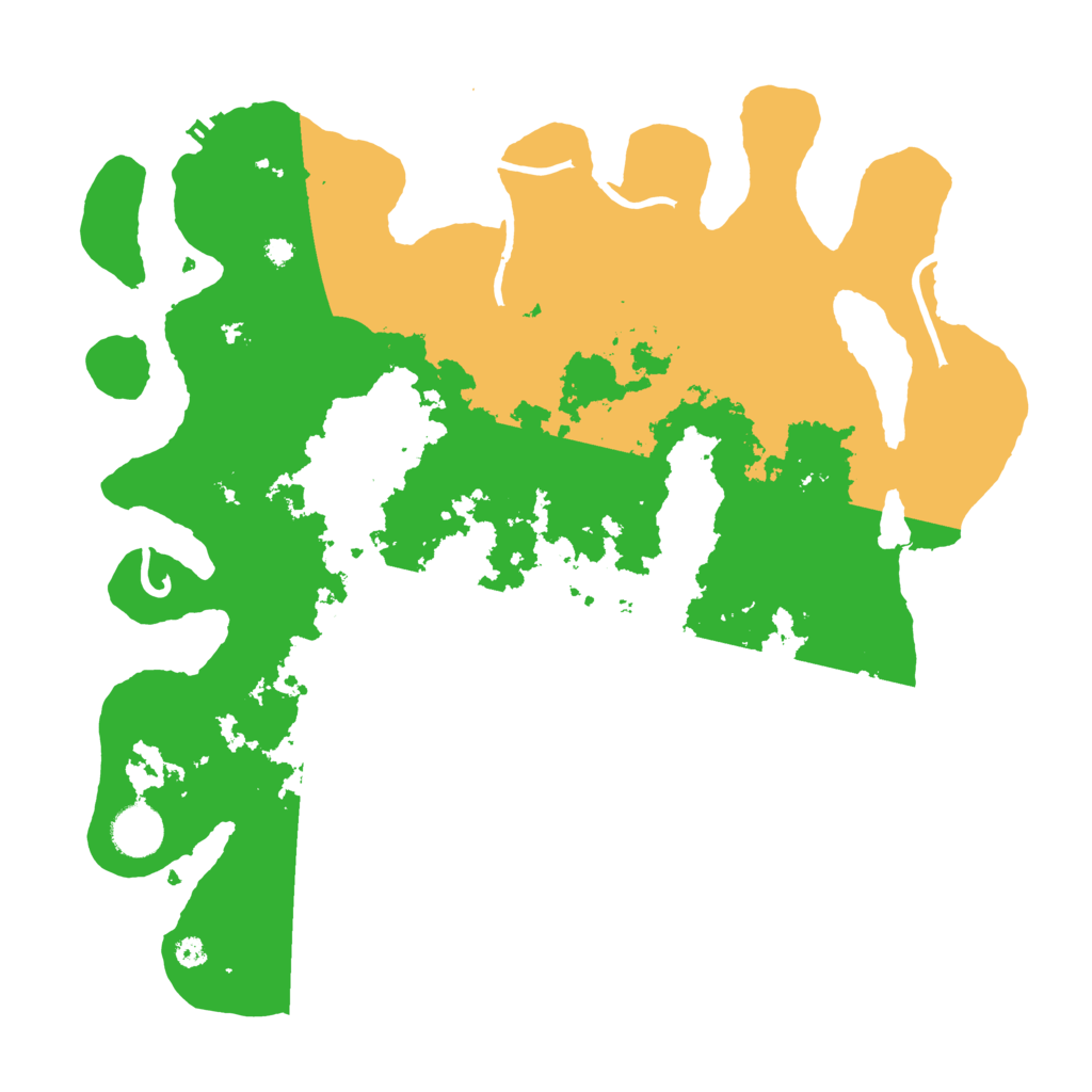 Biome Rust Map: Procedural Map, Size: 3700, Seed: 170222
