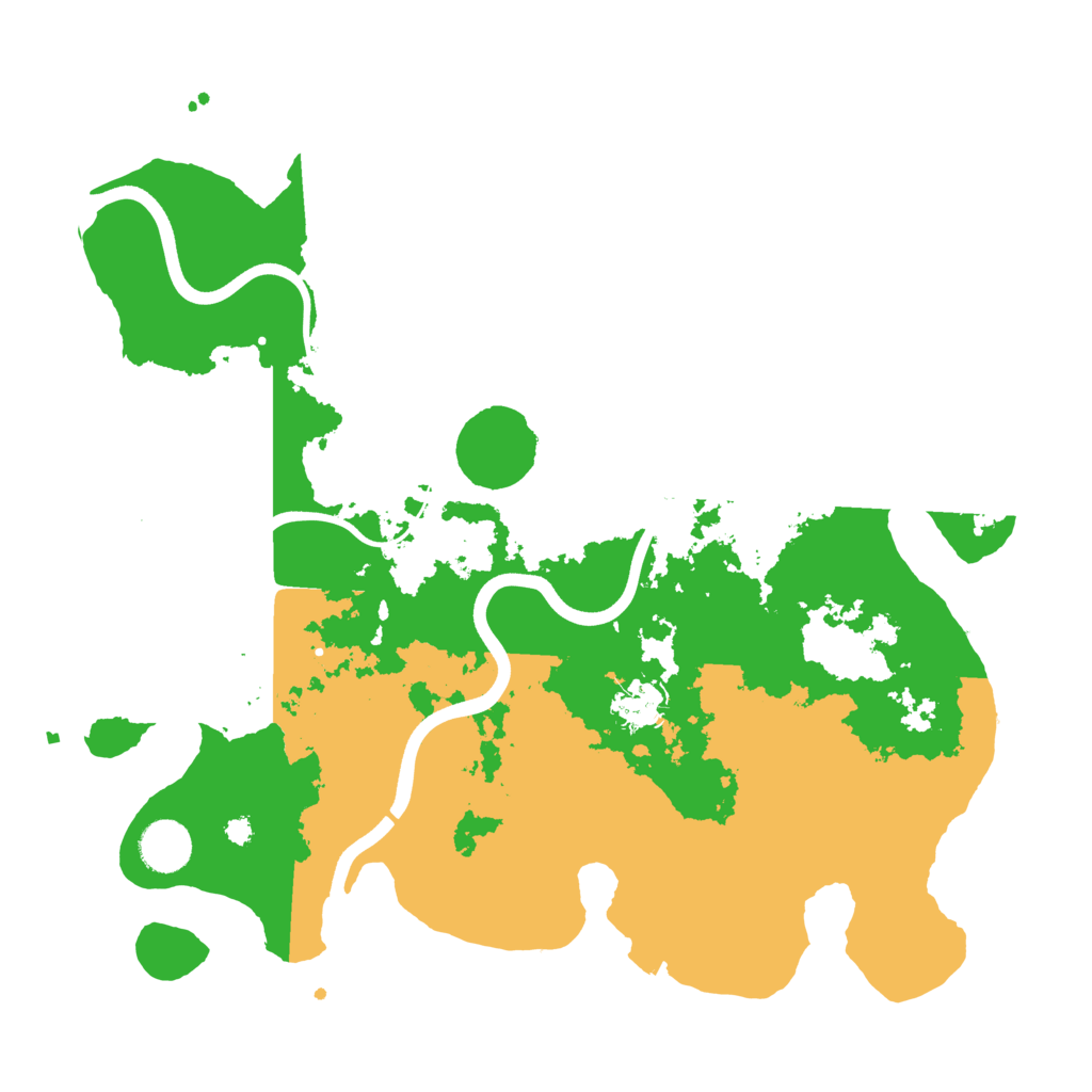 Biome Rust Map: Procedural Map, Size: 3700, Seed: 2135643413
