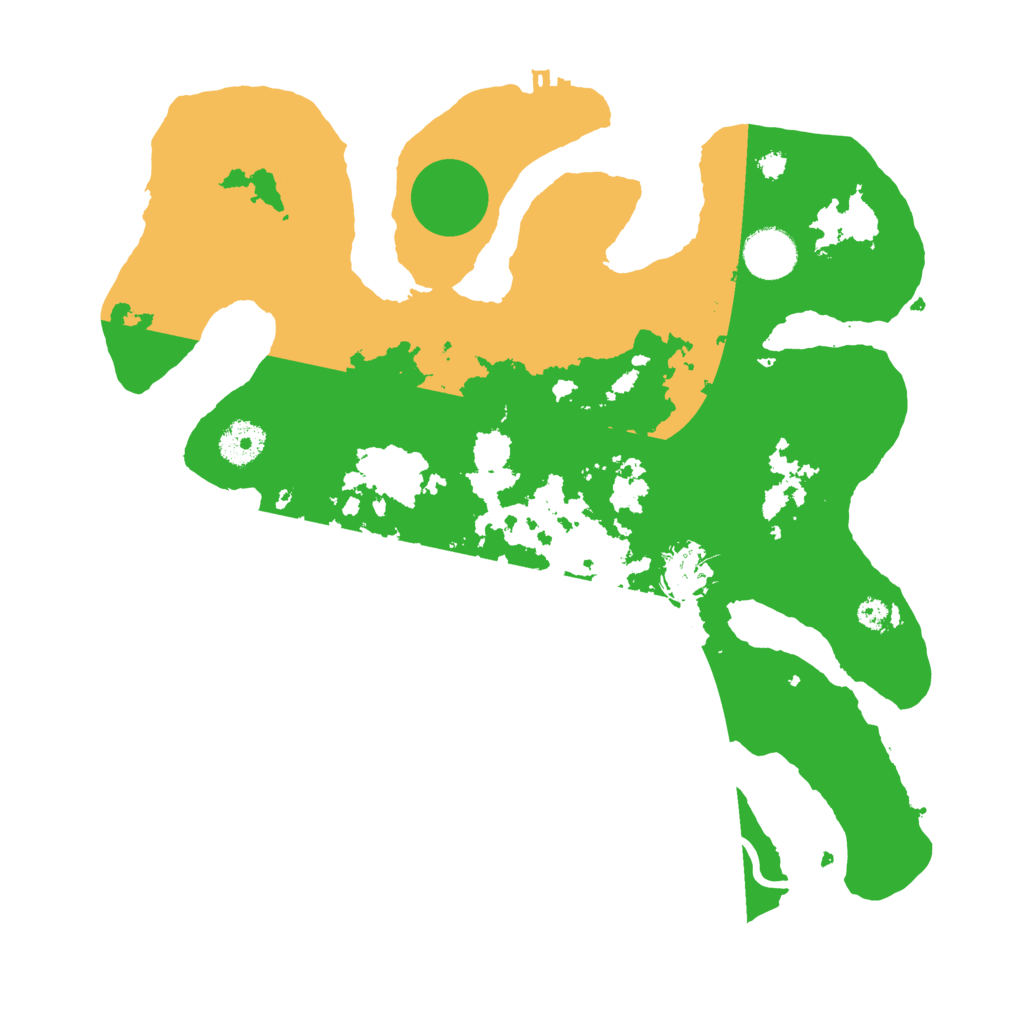 Biome Rust Map: Procedural Map, Size: 3500, Seed: 409315009