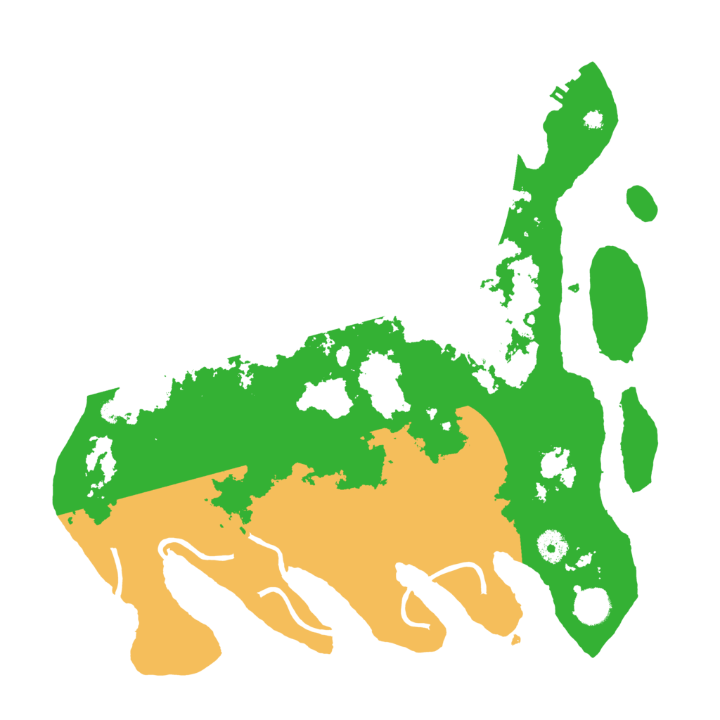Biome Rust Map: Procedural Map, Size: 3500, Seed: 220428221