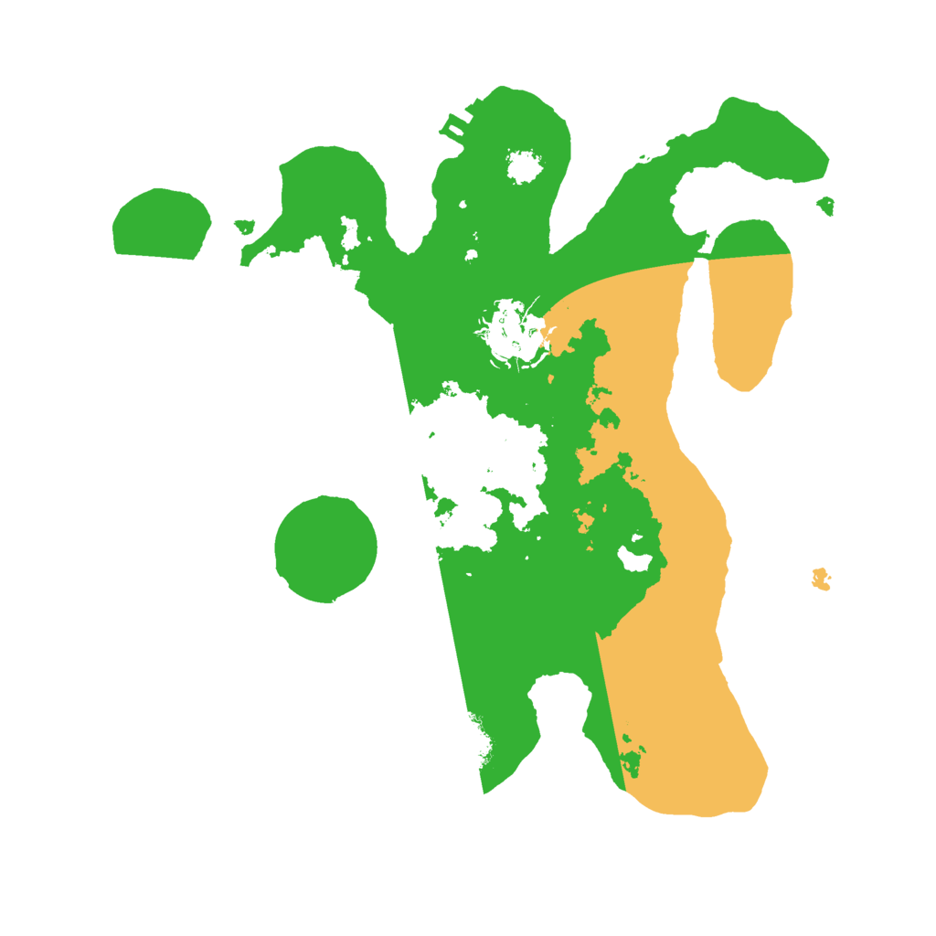 Biome Rust Map: Procedural Map, Size: 2500, Seed: 3690911