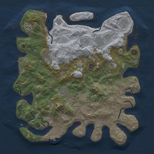 Thumbnail Rust Map: Procedural Map, Size: 4000, Seed: 457734, 18 Monuments