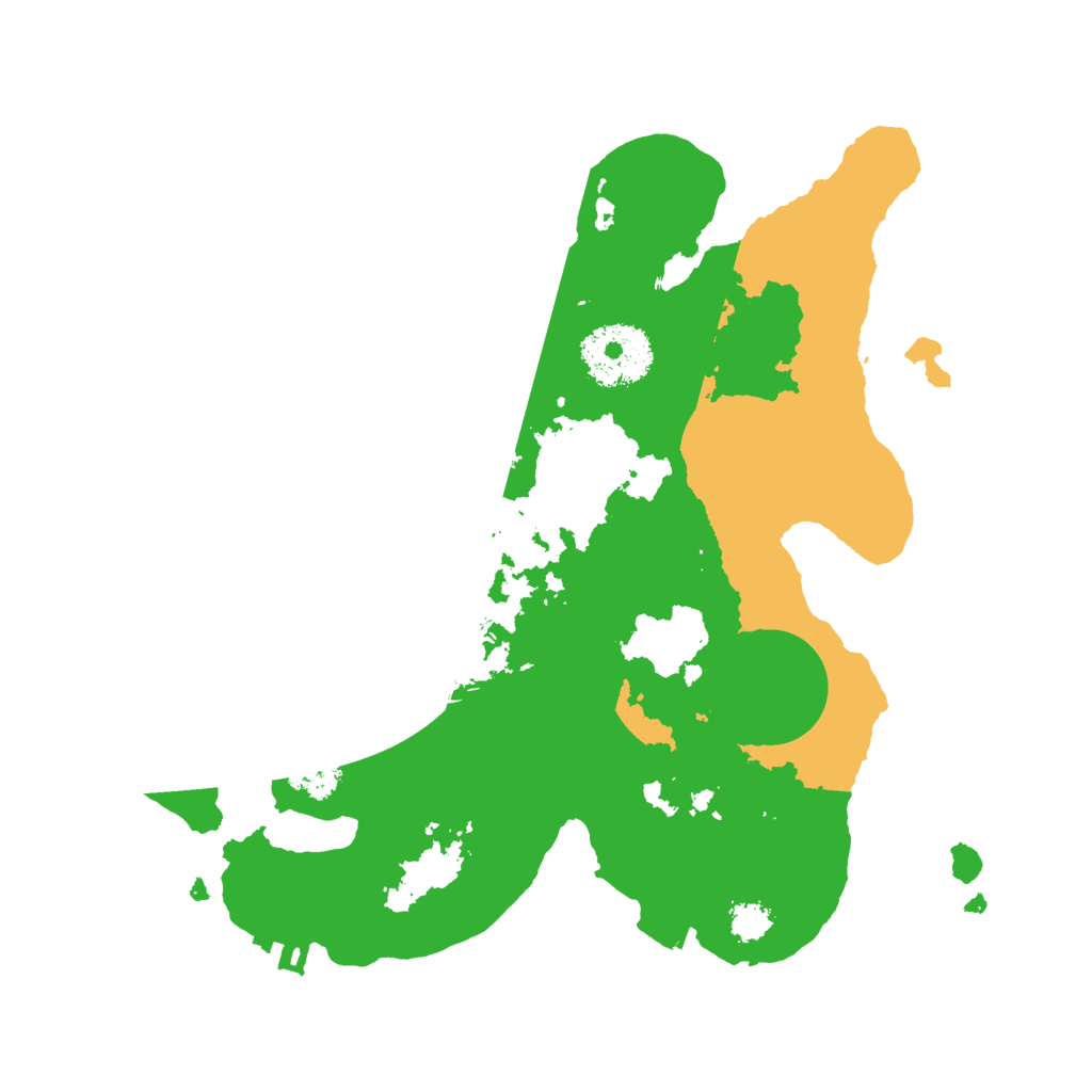 Biome Rust Map: Procedural Map, Size: 2500, Seed: 2333027