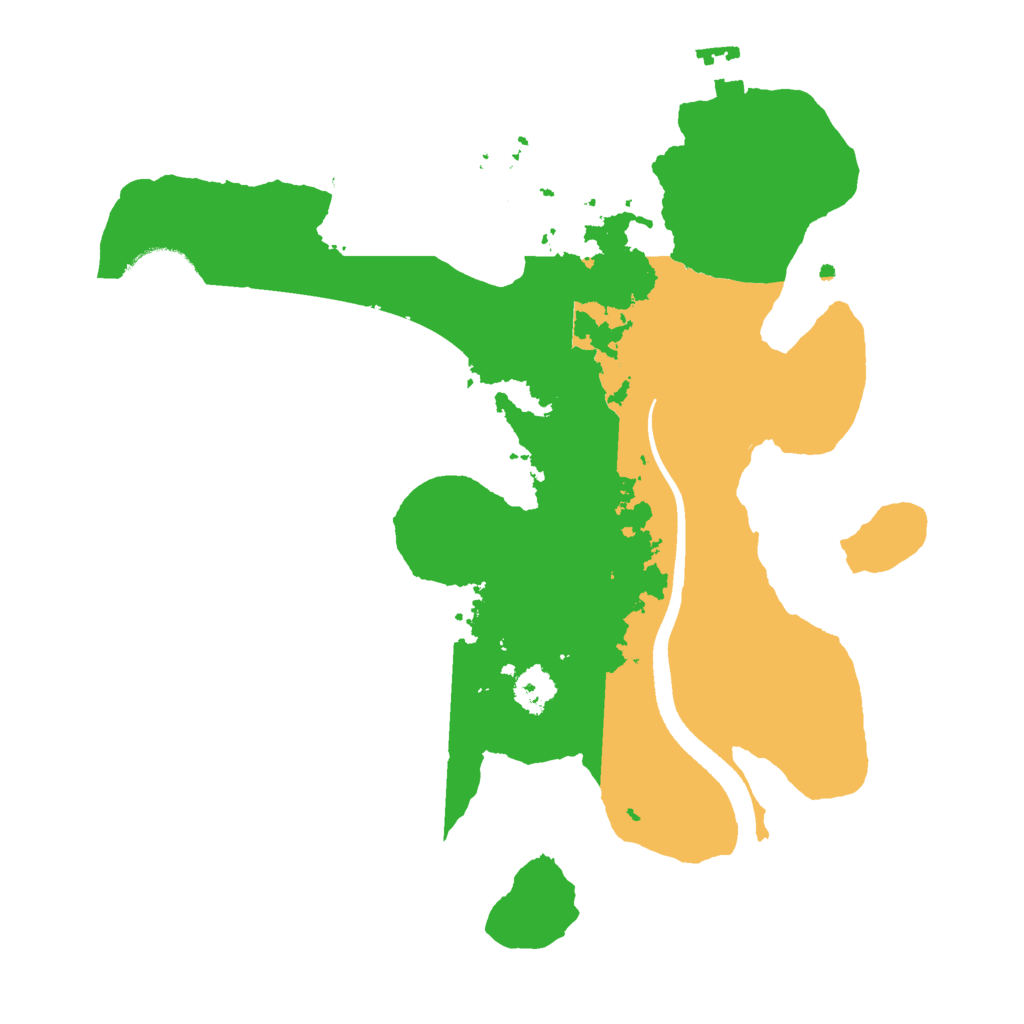 Biome Rust Map: Procedural Map, Size: 2500, Seed: 2617583