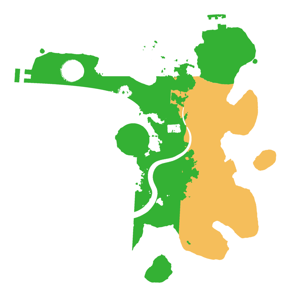 Biome Rust Map: Procedural Map, Size: 2500, Seed: 2617583