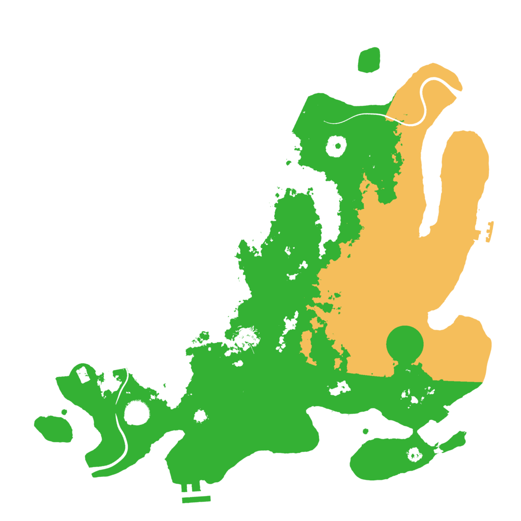 Biome Rust Map: Procedural Map, Size: 3700, Seed: 997980903