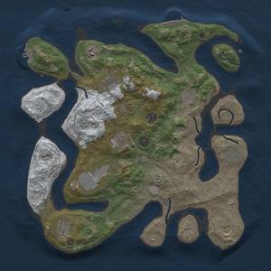 Thumbnail Rust Map: Procedural Map, Size: 3850, Seed: 1720210101, 20 Monuments