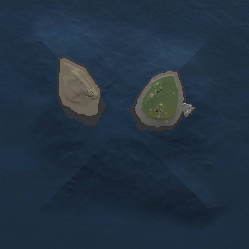 Rust Map: Procedural Map, Size: 1000, Seed: 1479004386, 3 Monuments