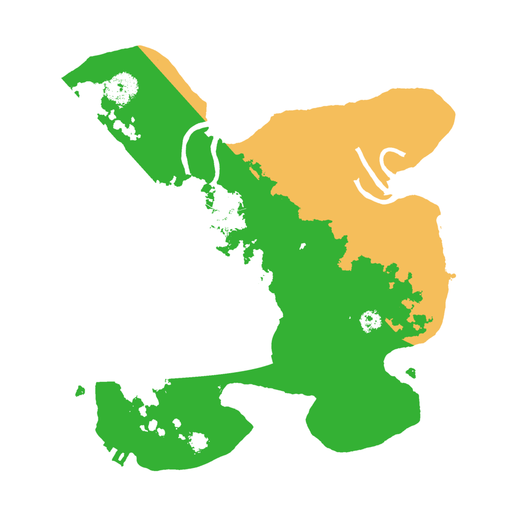 Biome Rust Map: Procedural Map, Size: 2500, Seed: 1353184