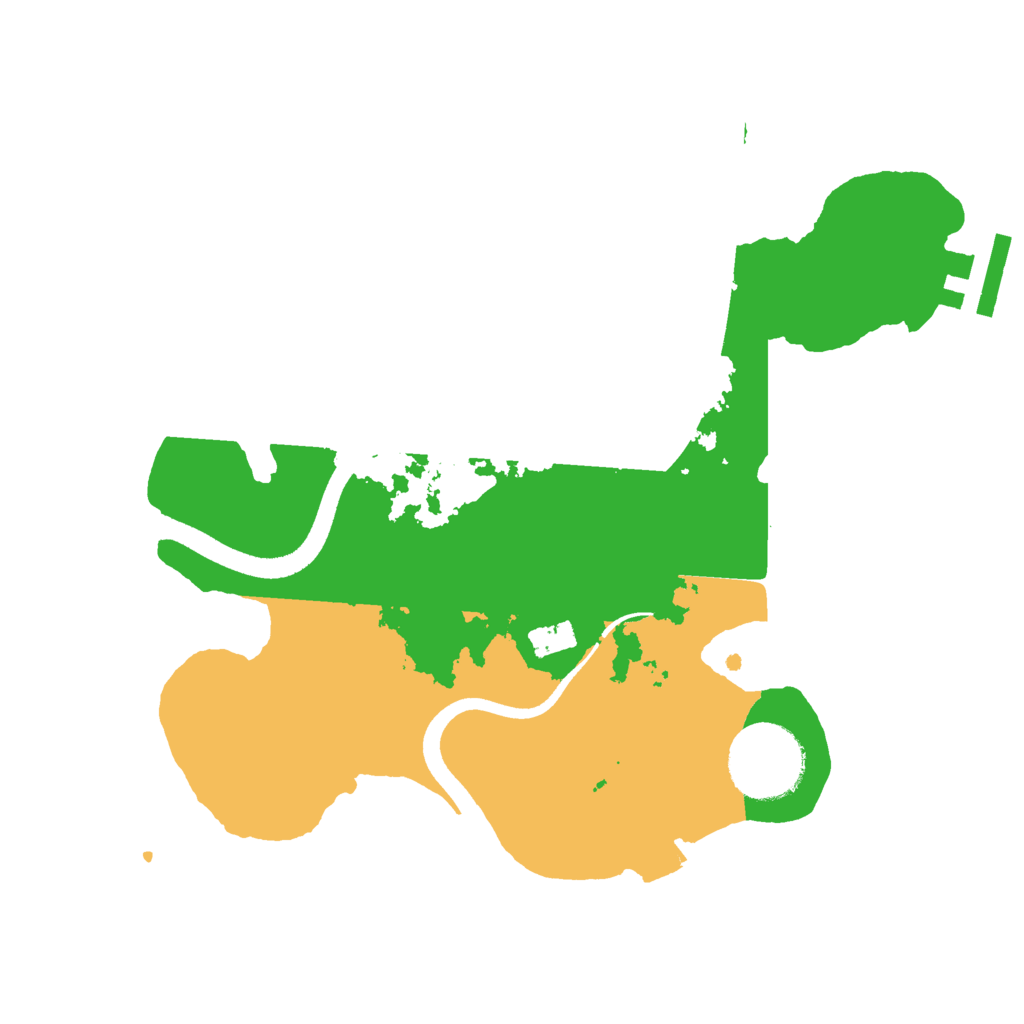 Biome Rust Map: Procedural Map, Size: 2500, Seed: 711588