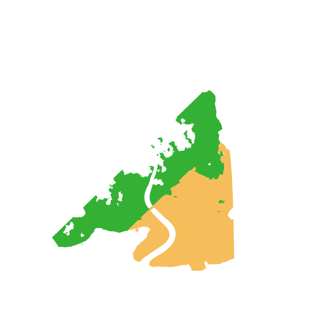 Biome Rust Map: Procedural Map, Size: 2500, Seed: 1924353