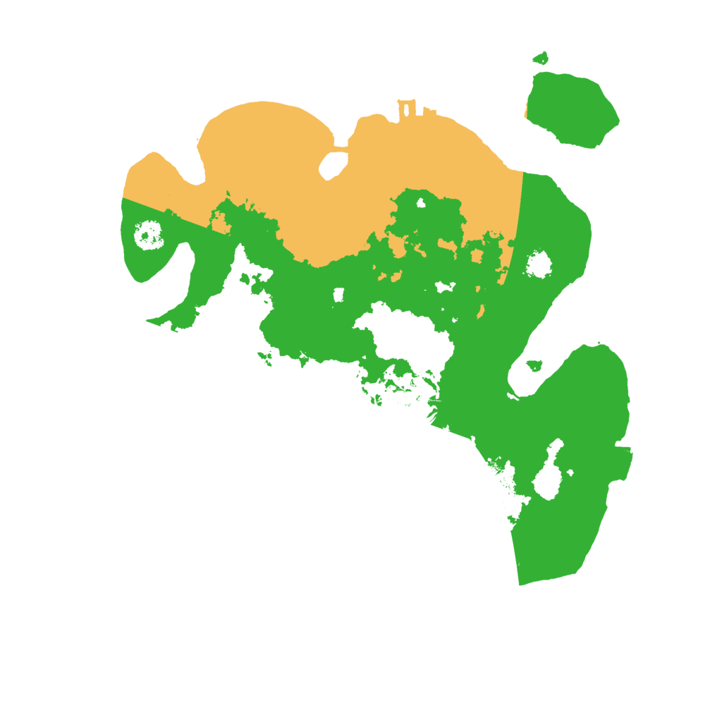 Biome Rust Map: Procedural Map, Size: 2500, Seed: 12506