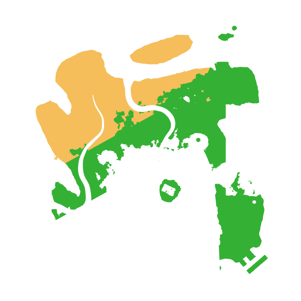 Biome Rust Map: Procedural Map, Size: 2500, Seed: 313037