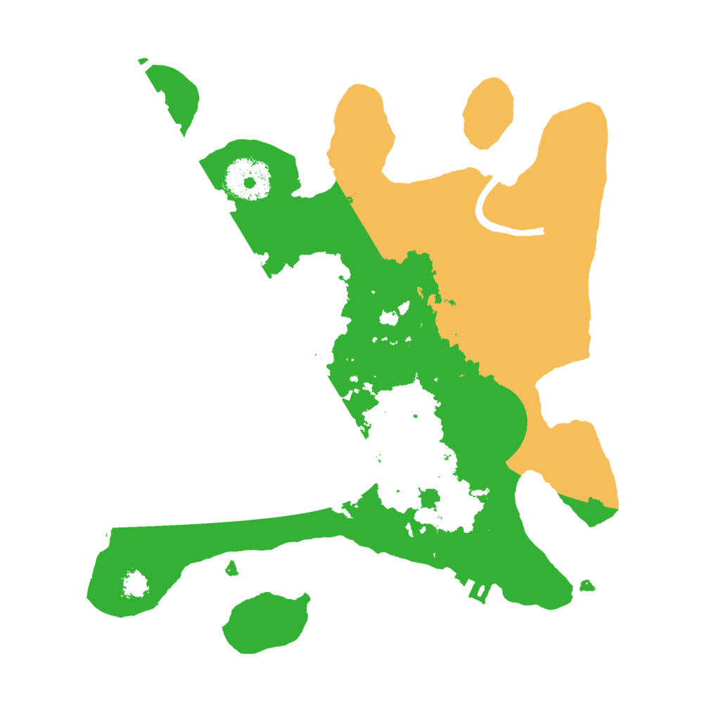 Biome Rust Map: Procedural Map, Size: 2500, Seed: 3375689