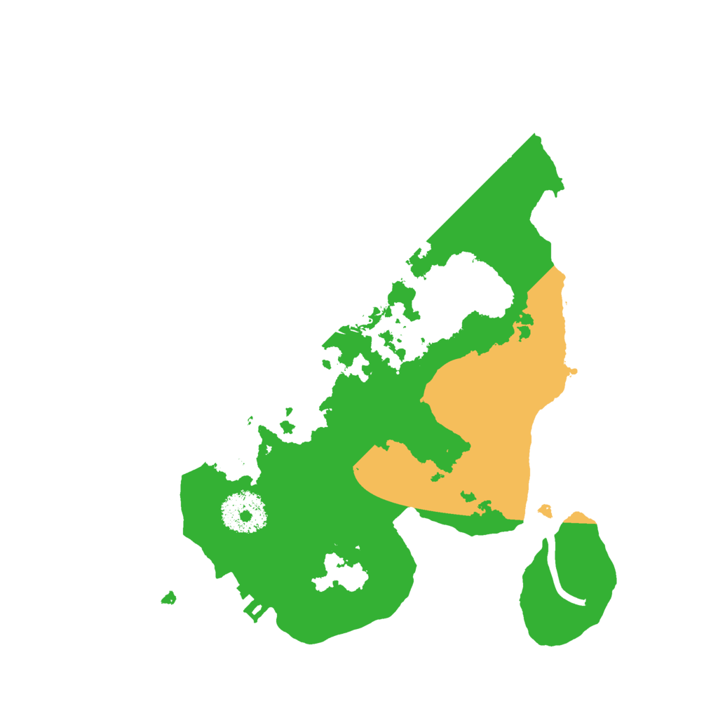 Biome Rust Map: Procedural Map, Size: 2500, Seed: 895178