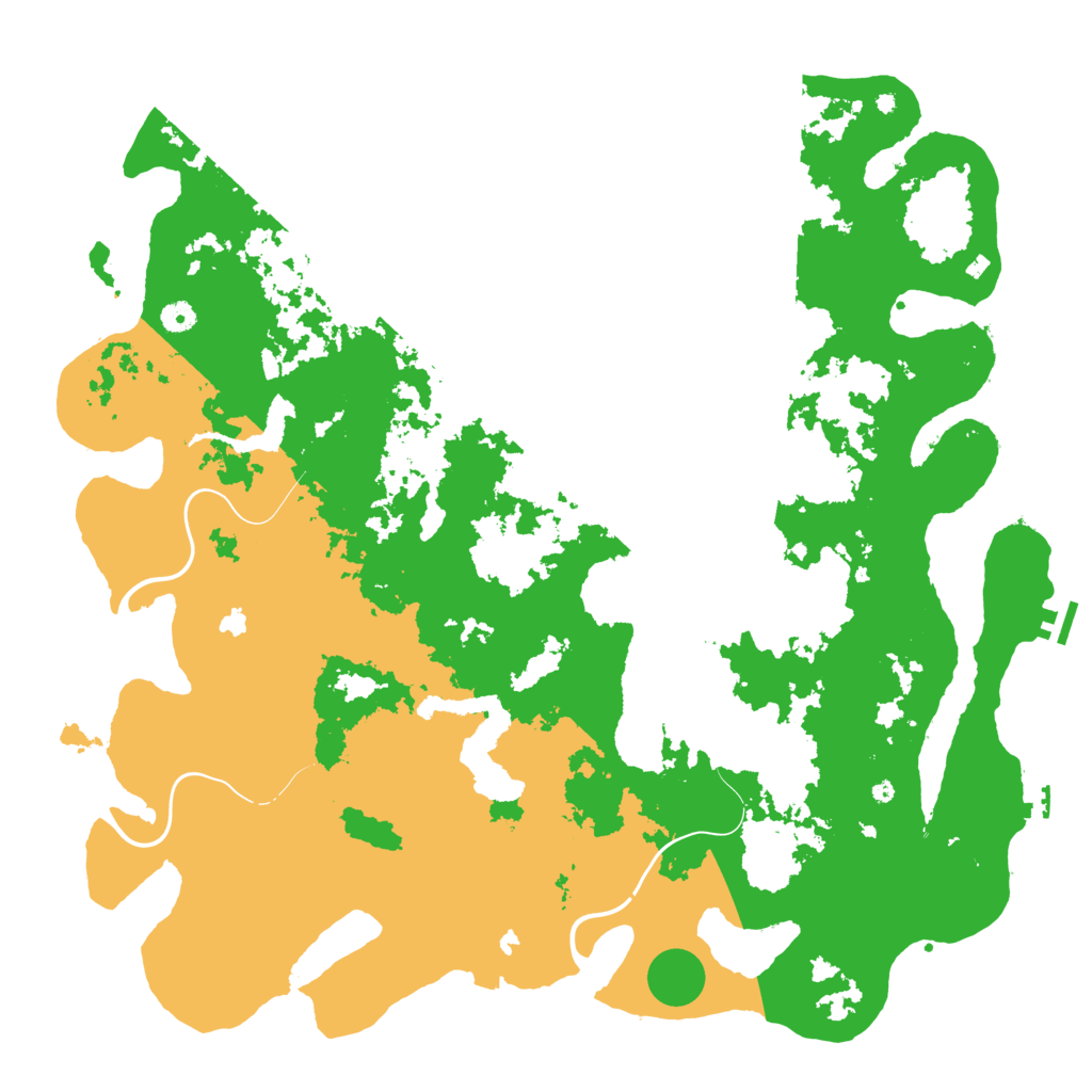 Biome Rust Map: Procedural Map, Size: 5000, Seed: 664377362