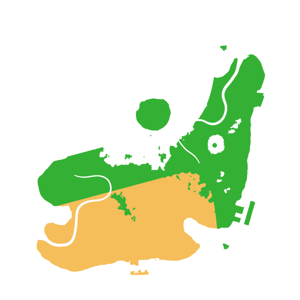 Biome Rust Map: Procedural Map, Size: 2500, Seed: 1174659