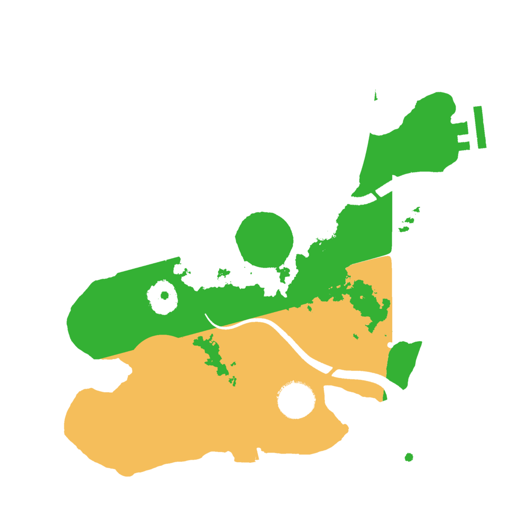 Biome Rust Map: Procedural Map, Size: 2500, Seed: 1174659