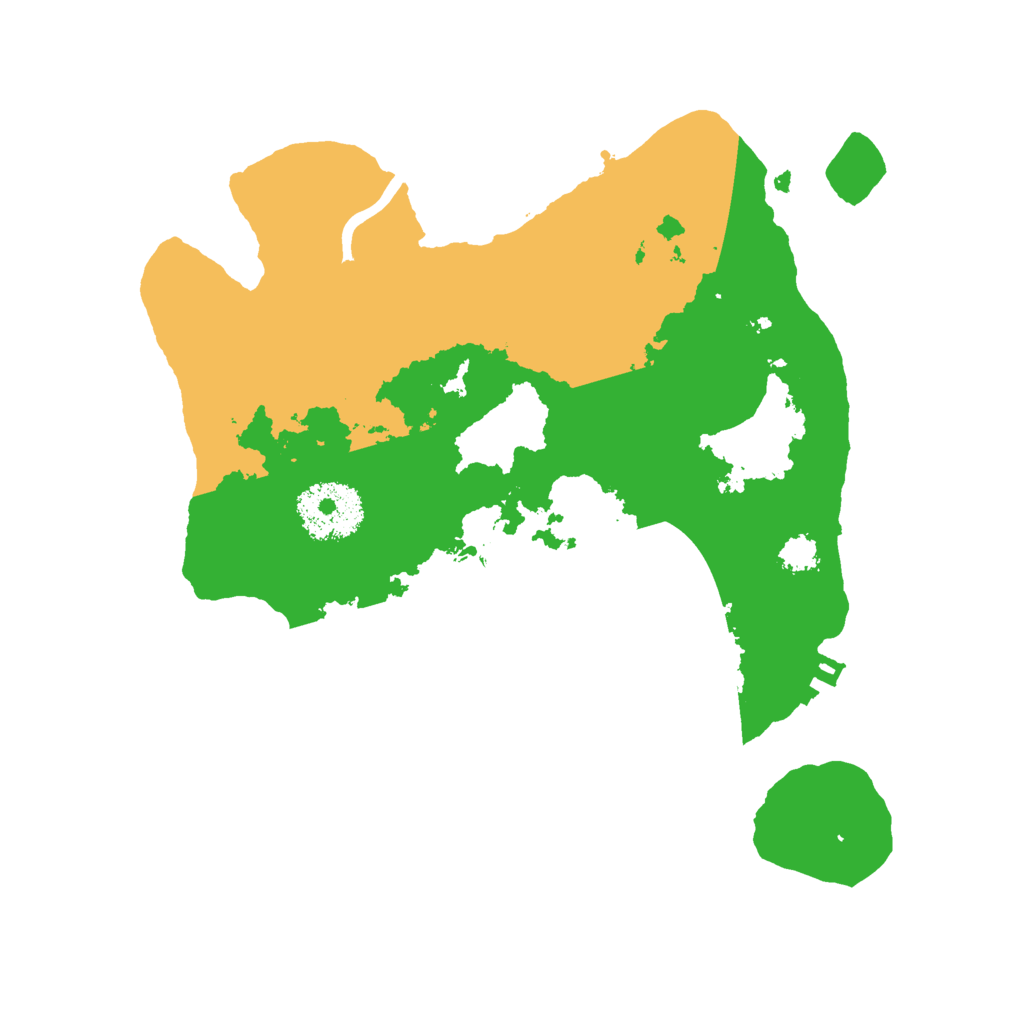 Biome Rust Map: Procedural Map, Size: 2500, Seed: 3854879